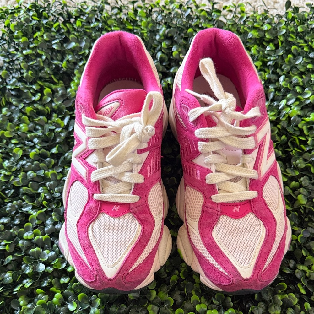 New Balance Women’s Pink and White Athletic Sneakers